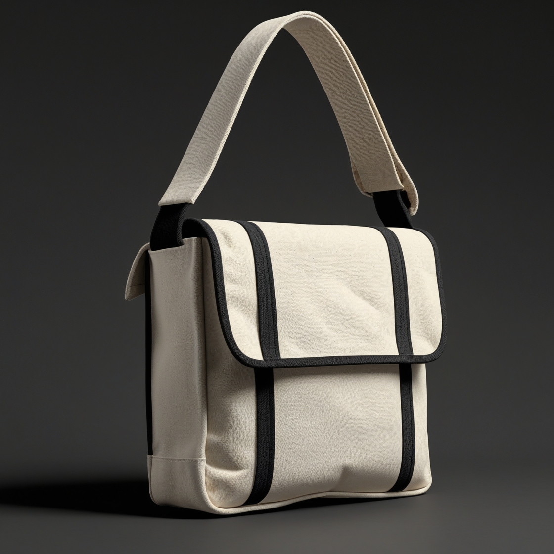 Structured Canvas Messenger Bag – Urban Utility Edition